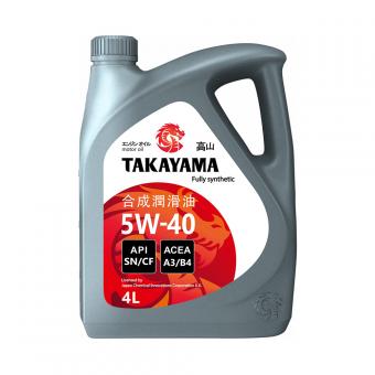 Масло моторное TAKAYAMA 5W40 SN/СF синтетика 4 л  605521