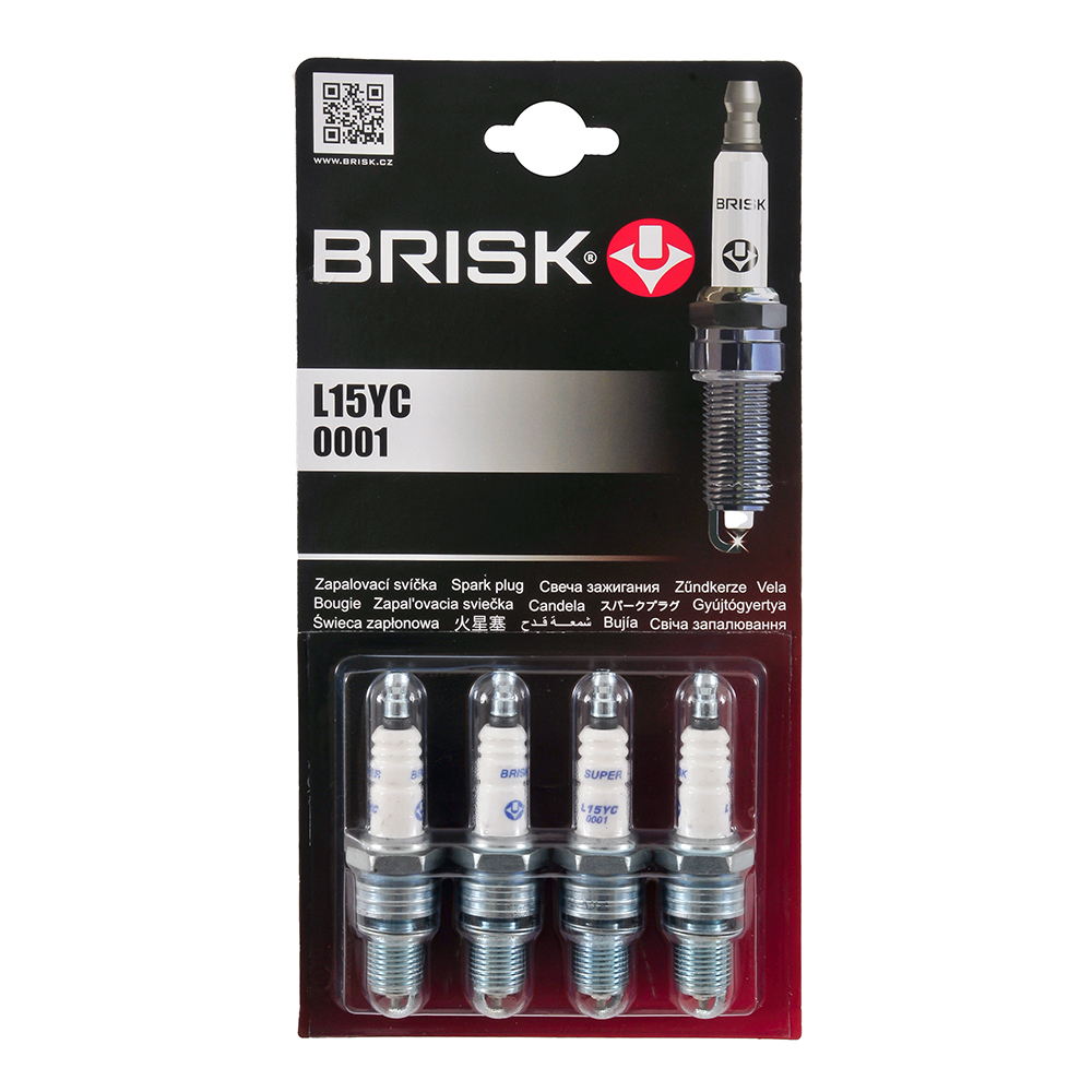 Свечи зажигания BRISK SUPER комплект 4 шт L15YC-J купить недорого по ...