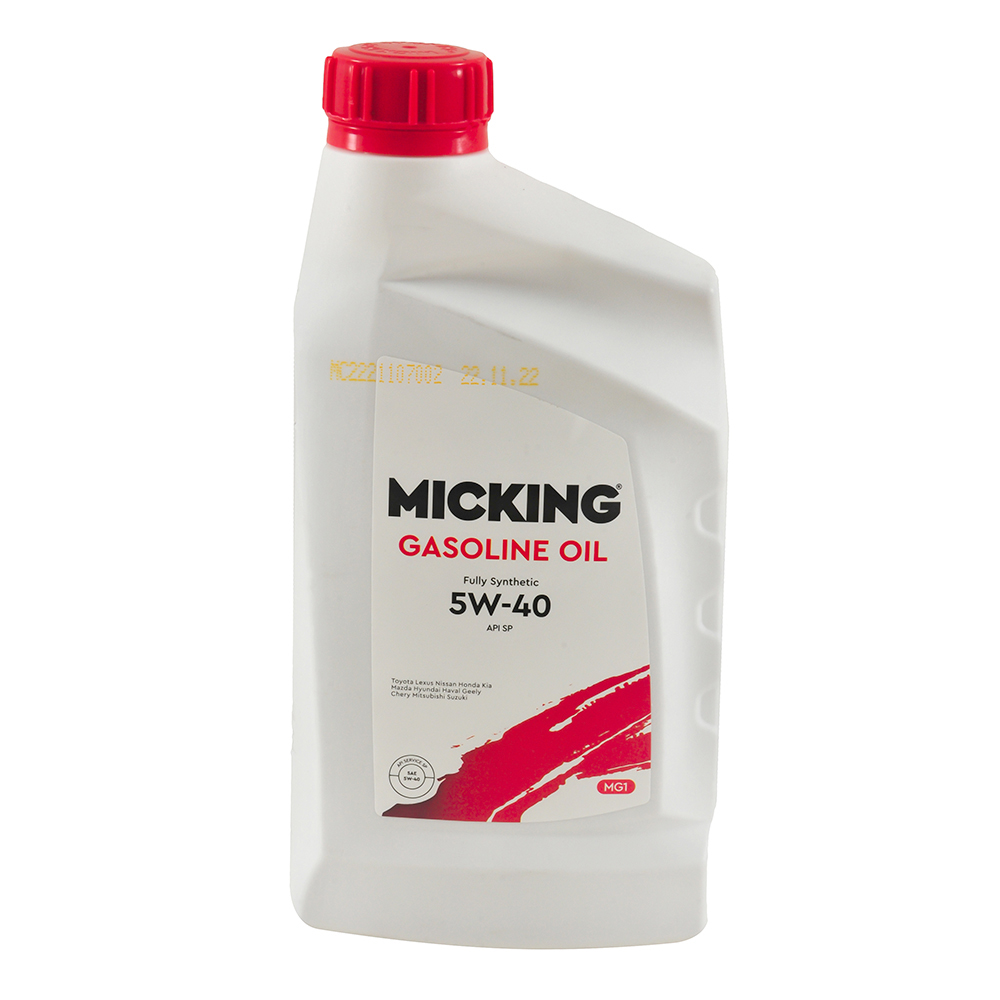 Масло моторное MICKING GASOLINE OIL MG1 5W40 синтетика 1л M2133