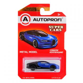 Модель авто AUTOPROFI SUPER CARS BUGATTI SUP-004 1:64 сине-черная SUP-004 BL/BK