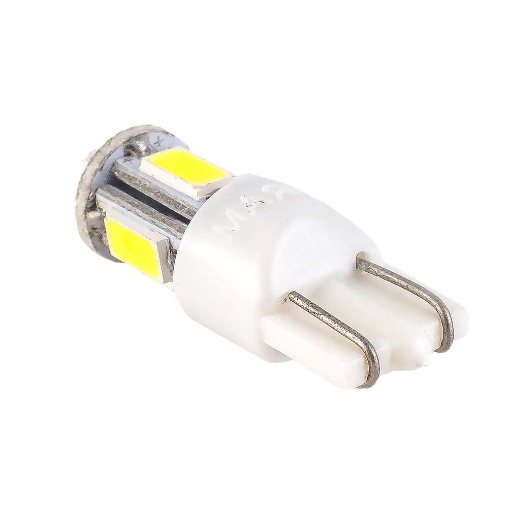 Лампа светодиодная МАЯК SUPER WHITE 12V W5W 0.9W 12T10-W/6SMD5630