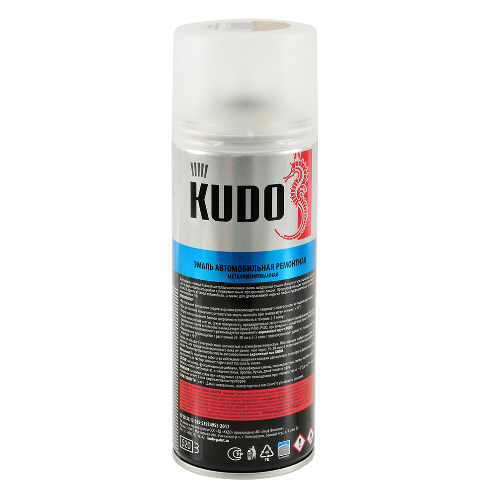Эмаль KUDO Летний песок металлик H01 520 мл KU-42352