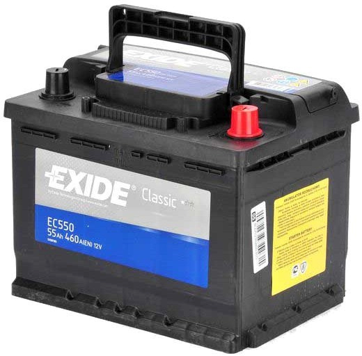 Аккумулятор EXIDE CLASSIC 55 Ач 460А О/П EC550