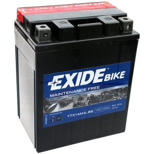 Аккумулятор EXIDE 12 Ач 210А О/П YTX14AHL-BS