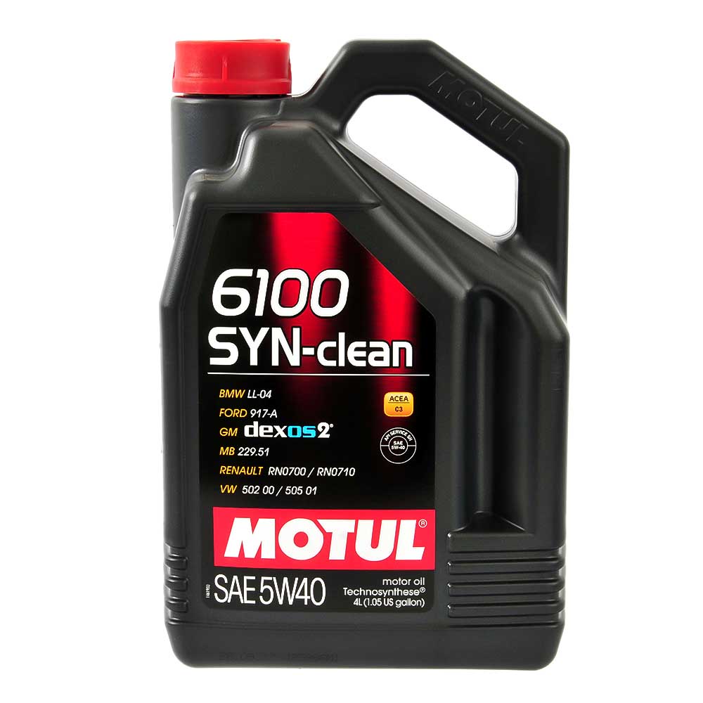 Масло моторное MOTUL 6100-SYN-CLEAN 5W40 синтетика 4 л 107942
