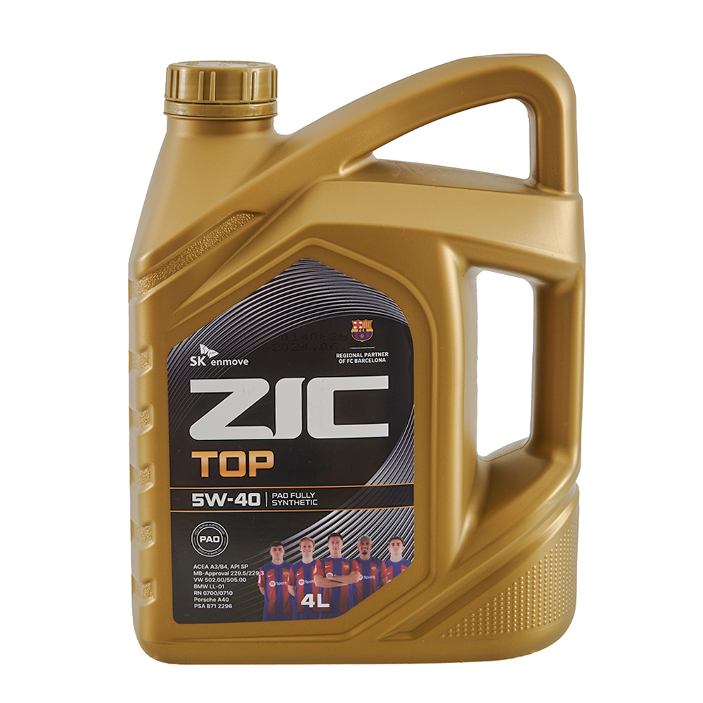 Масло моторное ZIC TOP 5W40 синтетика 4 л 162682 купить недорого