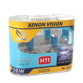 Лампа галогенная CLEARLIGHT XenonVision 12V H11 55W 2 шт MLH11XV