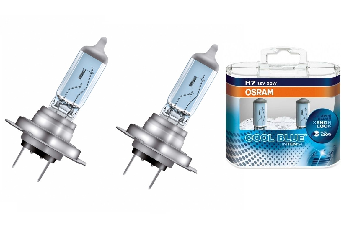 Лампа галогенная OSRAM COOL BLUE INTENSE 12V H7 64210CBI-DUOBOX купить ...