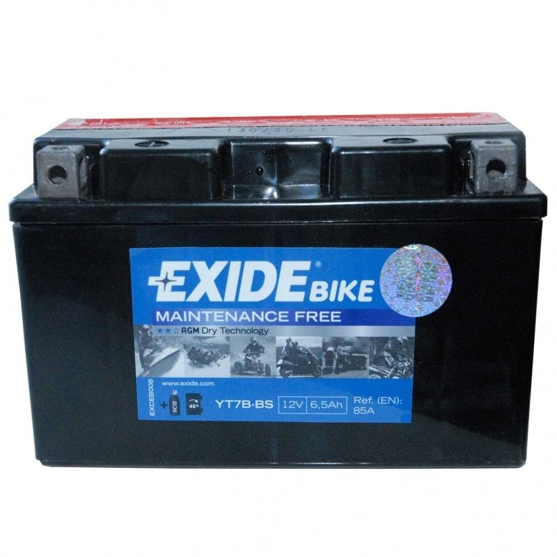 Аккумулятор EXIDE 6,5 Ач 85А П/П YT7B-BS
