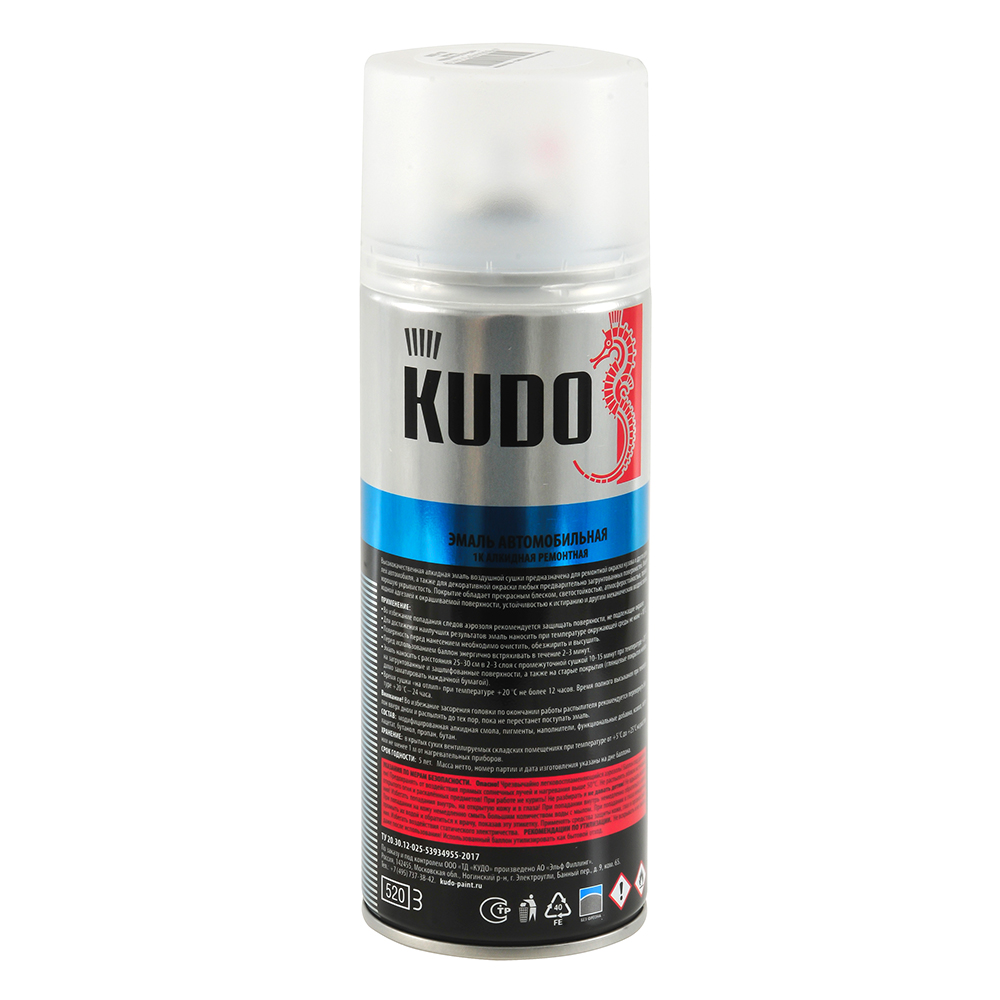 Эмаль KUDO frozen white 520 мл KU-42000