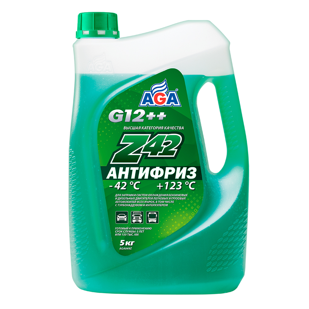 Антифриз AGA Z42 G12++ зеленый 5 кг AGA049Z