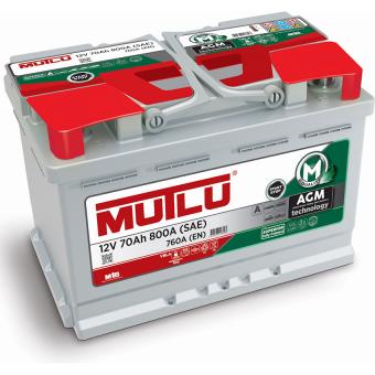 Аккумулятор MUTLU AGM START-STOP 70 Ач 800А О/П AGM.L4.80.080.A