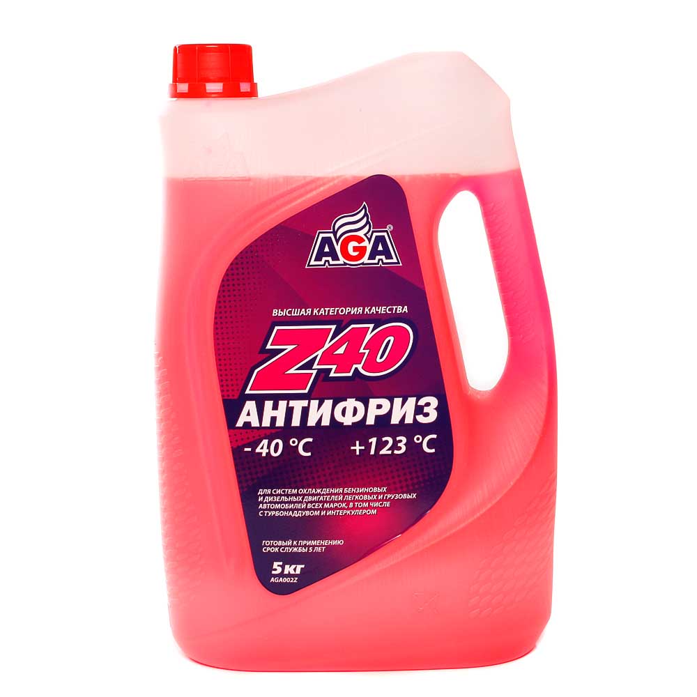 Антифриз AGA Z40 G12++ красный 5 кг AGA002Z