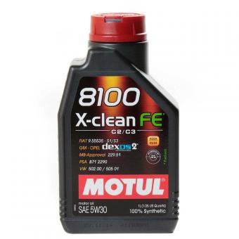 Масло моторное MOTUL 8100 X-CLEAN FE 5W30 синтетика 1 л 104775