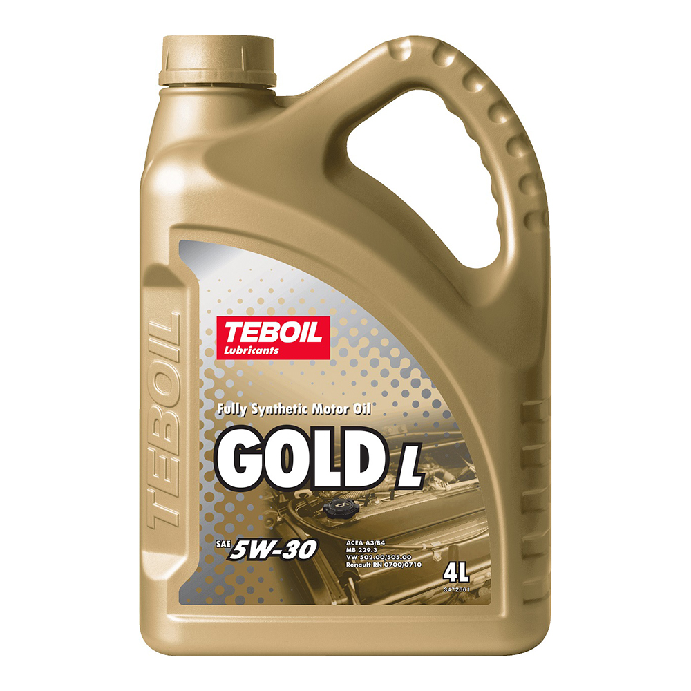 Масло моторное TEBOIL GOLD L 5W30 A3/B4  синтетика 4л  3453935