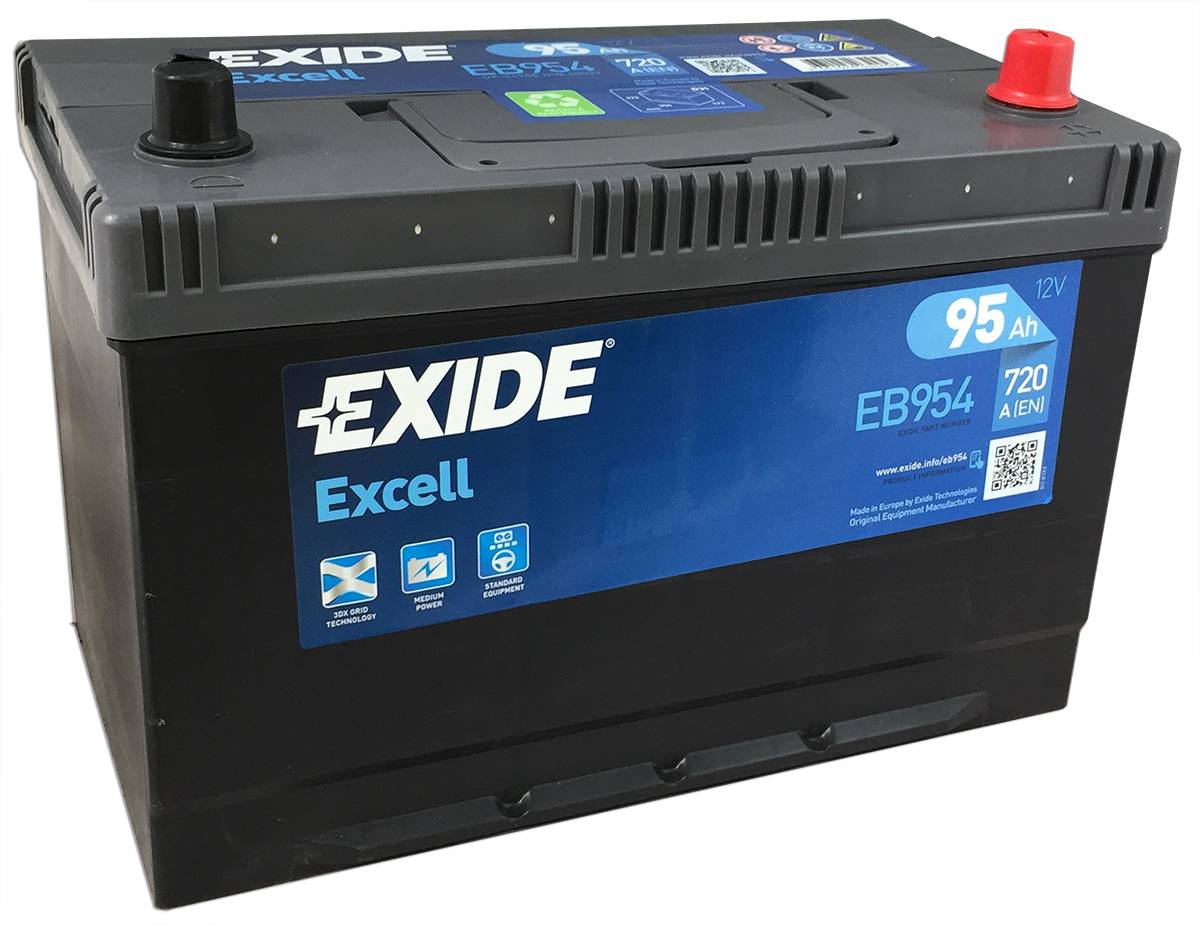 Аккумулятор EXIDE EXCELL 95 Ач 720А О/П EB954