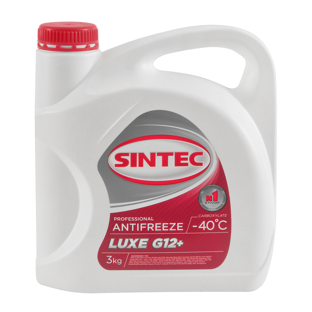 Антифриз SINTEC LUXE G12+ красный 3 кг 990464