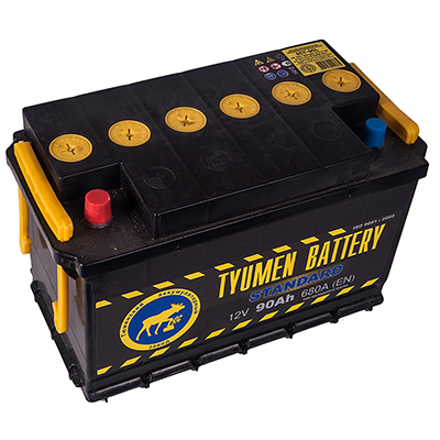Аккумулятор TYUMEN BATTERY  STANDARD 90 Ач 680А П/П 6CT90L1