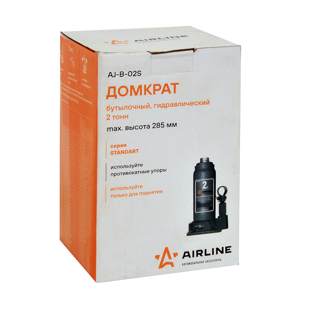 Домкрат гидравлический AIRLINE S бутылочный 2 т AJ-B-02S