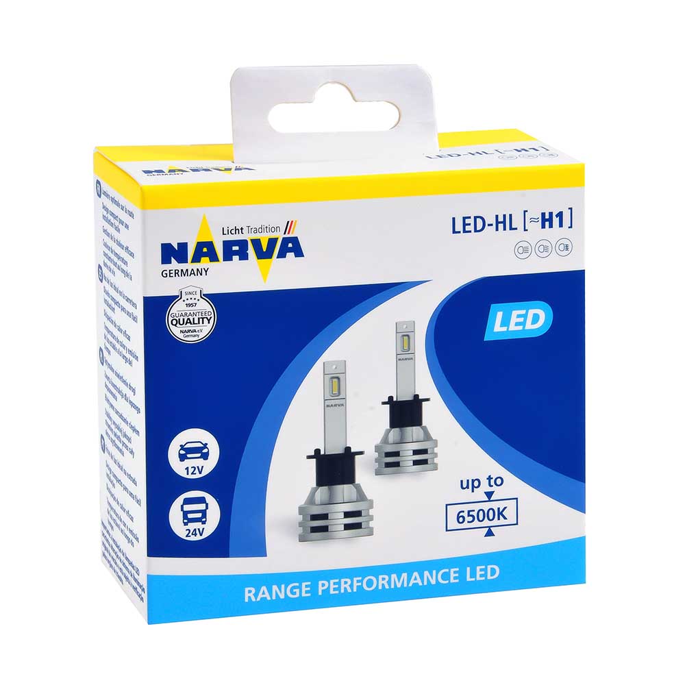 Лампа светодиодная NARVA RANGE PERFORMANCE LED H1 2 шт 18057