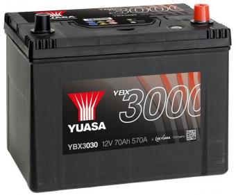 Аккумулятор YUASA 70 Ач 570А О/П YBX3030