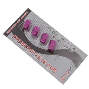 Колпачки ниппеля алюминий фиолетовые 4 шт BI102935