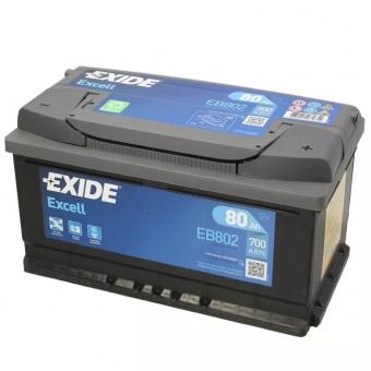 Аккумулятор EXIDE EXCELL 80 Ач 700А О/П EB802
