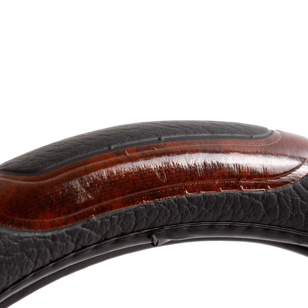 Оплётка на рулевое колесо MYCAR коричневый размер M 38 см 5538