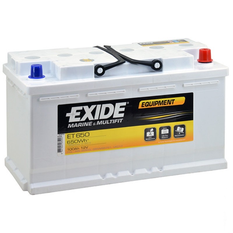 Аккумулятор EXIDE EQUIPMENT 90 Ач 800А О/П ET650