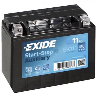 Аккумулятор EXIDE START-STOP AGM 11 Ач 150А П/П EK111