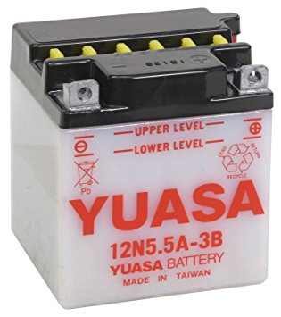 Аккумулятор YUASA CONVENTIONAL 5,5 Ач А О/П 12N5.5A-3B