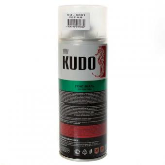 Грунт-эмаль для пластика KUDO серая 520 мл KU-6001