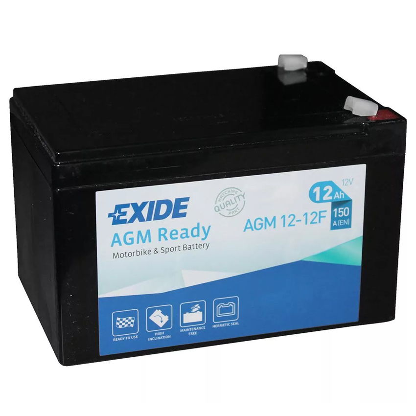 Аккумулятор EXIDE AGM 12 Ач 150А П/П AGM12-12F