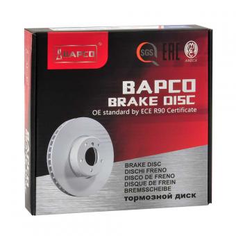 Диск тормозной BAPCO BD0118 передний вентилируемый