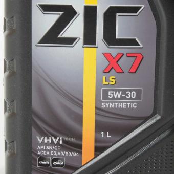 Масло моторное ZIC X7 LS 5W30 синтетика 1 л 132619