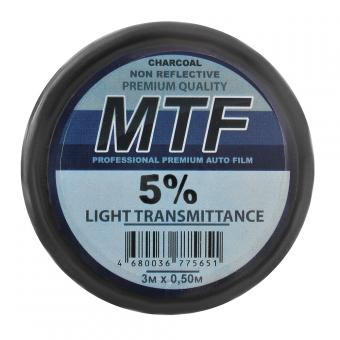 Пленка тонировочная MTF PREMIUM черная 5% 0.5х3м 54403