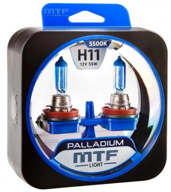 Лампы галогенные MTFLIGHT PALLADIUM 12V H11 55W 2 шт HPA1211