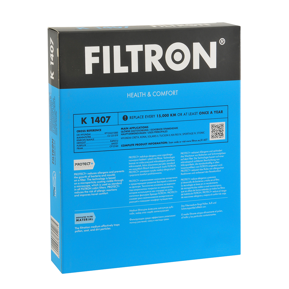 Фильтр салона FILTRON K1407