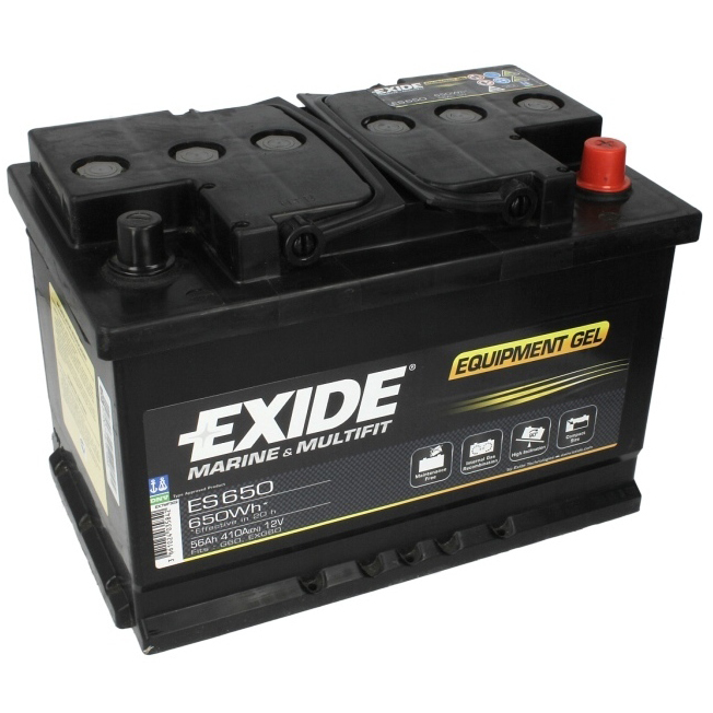 Аккумулятор EXIDE EQUIPMENT GEL 56 Ач 410А О/П ES650