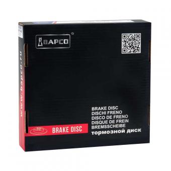 Диск тормозной BAPCO BD0118 передний вентилируемый