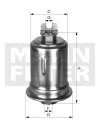 Фильтр топливный MANN WK61431