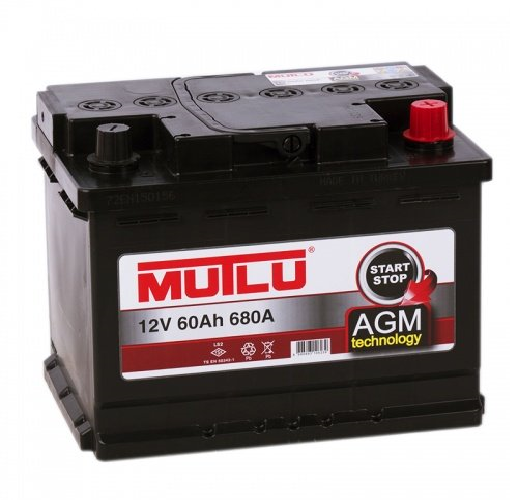 Аккумулятор MUTLU AGM START-STOP 60 Ач 680А О/П AGM.L2.60.068.A