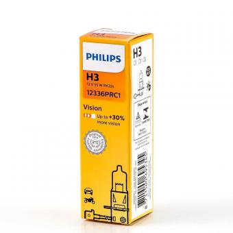 Лампа галогенная PHILIPS VISION +30% 12V H3 55W 12336PRC1