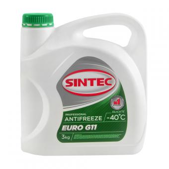 Антифриз SINTEC EURO G11 зеленый 3 кг 990465