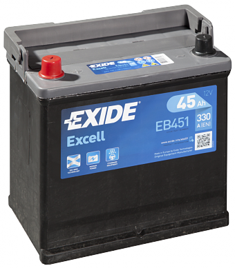 Аккумулятор EXIDE EXCELL 45 Ач 330А П/П EB451