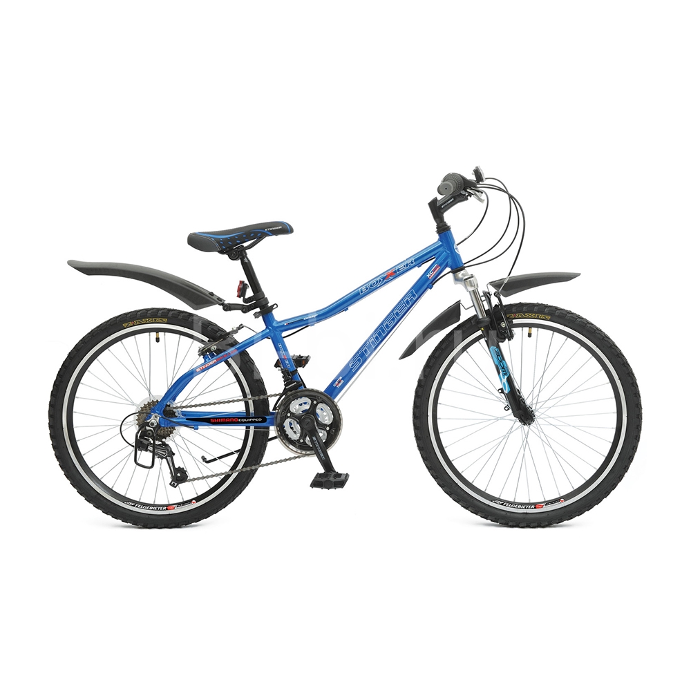 Велосипед STINGER BOXXER синий 24AHV.BOXX.14BL8