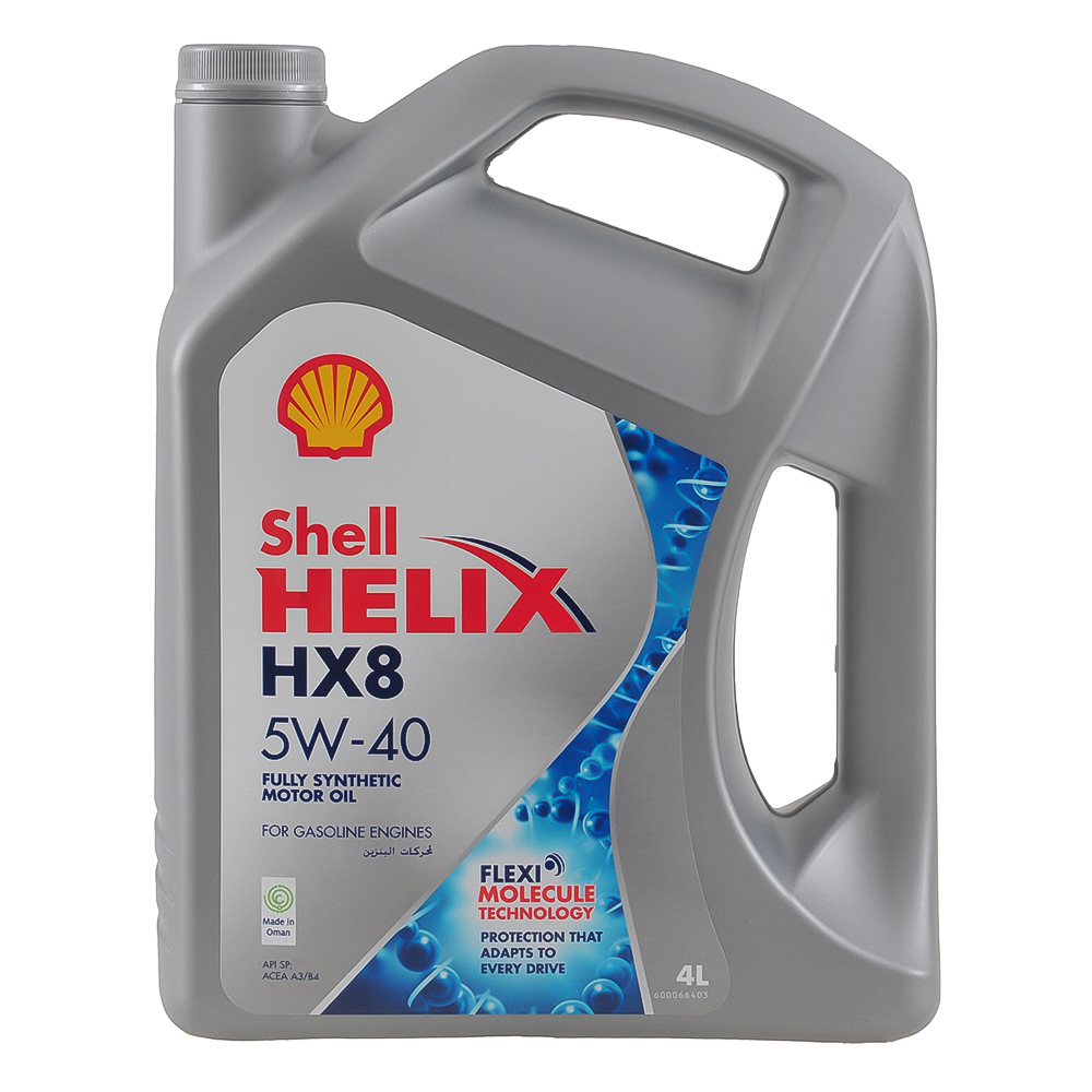 Масло моторное SHELL HELIX HX8 5W40 синтетика 4 л 550040295