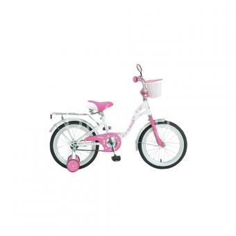 Велосипед NOVATRACK BUTTERFLY ножной тормоз белый-розовый 167BUTTERFLY.WPN9