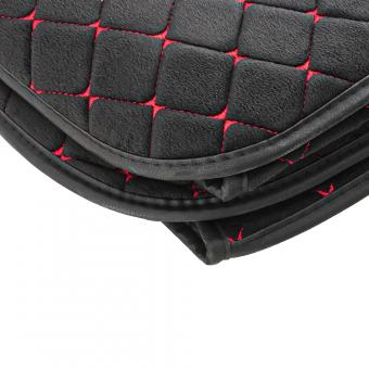 Накидка на сиденье CARPERFORMANCE 2 предмета алькантара черный/красный CUS-2012 BK/RD