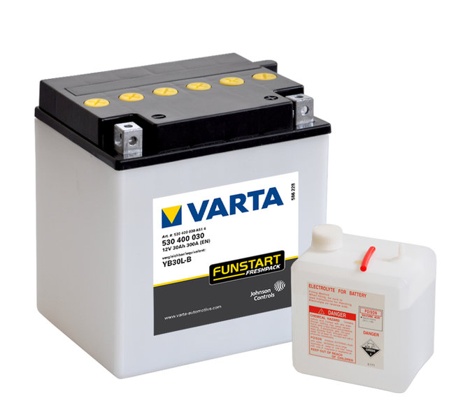 Аккумулятор VARTA FUNSTART FRESHPACK YB30L-B 30 Ач 300А О/П 530400030